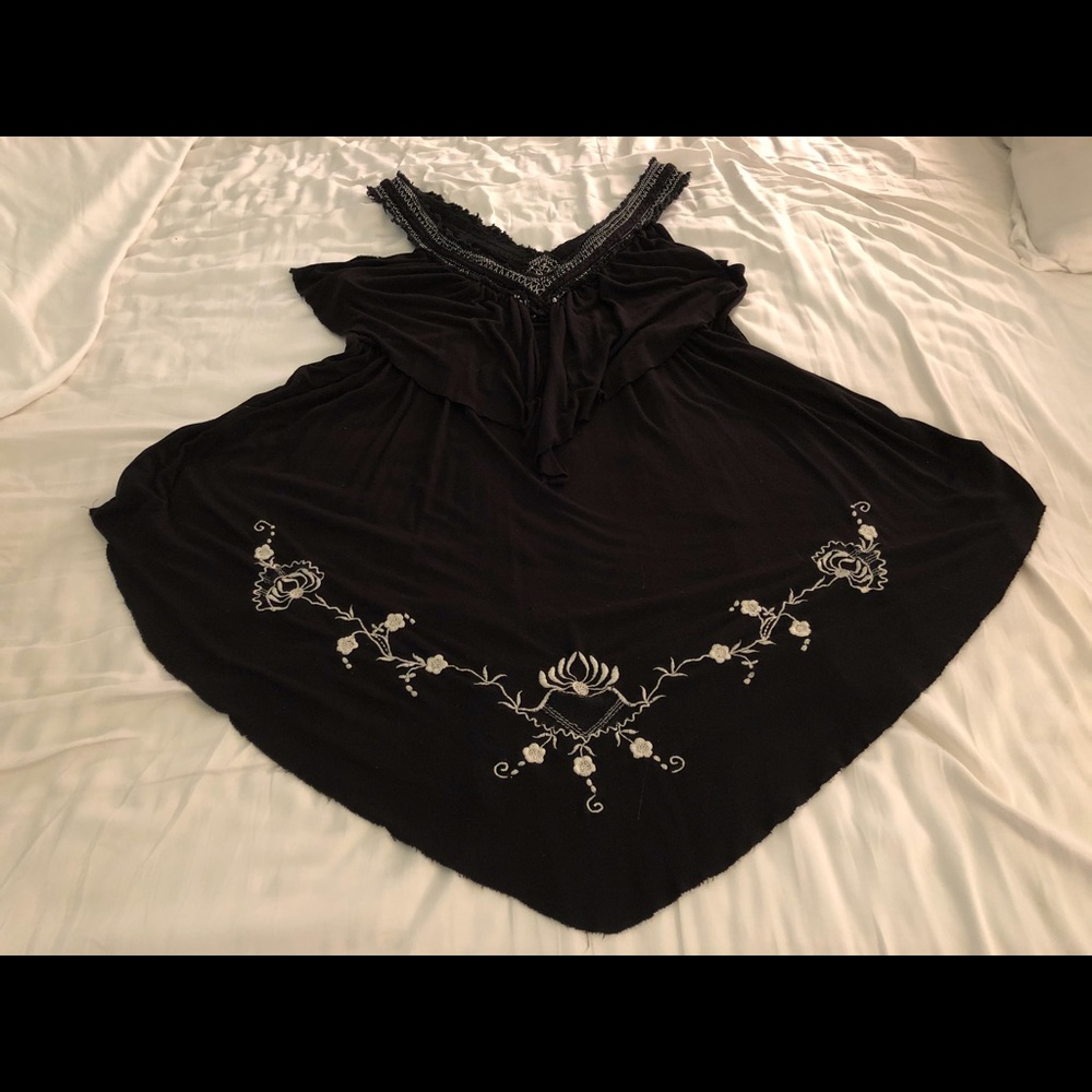 Free People halter neck tunic top